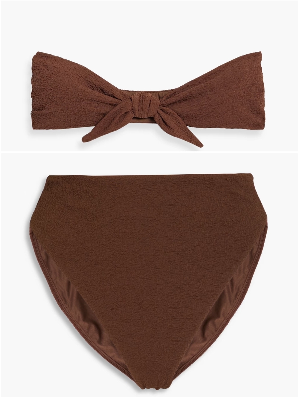 Mara Hoffman Kai Top Imina Bottom Bikini Set Brown XS NWT New